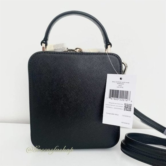 Kate Spade meow cat daisy vanity crossbody purse leather new - Picture 4 of 9